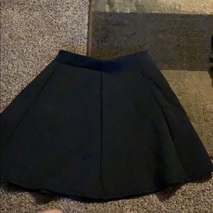 Black mini skirt